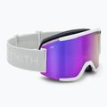 Skibrille  Smith Squad white vapor/chromapop everyday violet mirror/clear