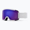 Skibrille  Smith Squad white vapor/chromapop everyday violet mirror/clear