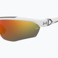 Herren Under Armour Yard Pro matte weiß/orange mehrschichtige oleophobe Sonnenbrille 7