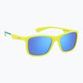 Polaroid PLD 8053/S mattgelb azur/blau verspiegelt polarisierte Kindersonnenbrille