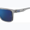 Herren Under Armour Assist 2 grau blau/grau blau mehrschichtige polarisierte Sonnenbrille 7