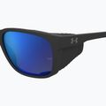 Herren Under Armour Glacial matt schwarz/grau blau Spiegel silber polarisierte Sonnenbrille o 7