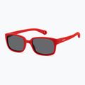 Polaroid PLD K008/S matt rot/grau polarisierte Kindersonnenbrille 2