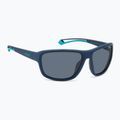 Polaroid PLD 7049/S blau azur/grau polarisierte Sonnenbrille mit hohem Kontrast