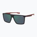 Carrera 4019/S Herren mattschwarze rot/grün-graue kontrastreiche Anti-Reflex-Sonnenbrille 2