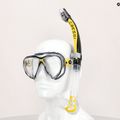 Cressi Big Eyes Evolution Tauchset + Alpha Ultra Dry Maske + Schnorchel gelb DS337010 6