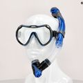AQUA-SPEED Java + Elba Maske + Schnorchel Tauchset blau 614 7