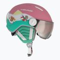 Kinderskihelm HEAD Maja Visor Paw rosa 4