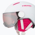 Skihelm Kinder HEAD Maja Visor white/silver red 7