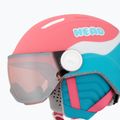Skihelm Kinder HEAD Maja Visor pink/blue/silver red 7