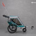 Qeridoo Speedkid2 zweisitziger Fahrradanhänger blau Q-SK2-21-P 14