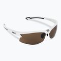 Bliz Motion S3 glänzend weiß/bernsteinfarben Fahrradbrille