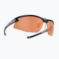 Bliz Motion S2 glänzend metallisch schwarz/orange Fahrradbrille 2