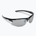 Bliz Motion S3 glänzend metallisch schwarz/rauchsilber verspiegelte Fahrradbrille