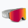 Skibrille Bliz Flow matt light grey/brown red multi/pink 2