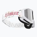 Skibrille Kinder Bliz Liner Jr white pink logo/pink&silver mirror 4