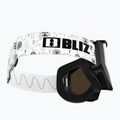 Skibrille Kinder Bliz Liner Jr black white logo/brown&silver mirror 5