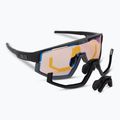 Bliz Vision Nano Optics Nordic Light S2 mattschwarz/hellkoralle/orange blau Multibikebrille