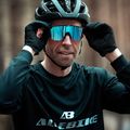 Bliz Hero Nano Optics Nordic Light S2 Fahrradbrille matt schwarz/hell begonia/violett blau multi 10