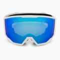 Skibrille Bliz Spark white/smoke&blue 2