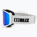 Skibrille Bliz Spark white/smoke&blue 4