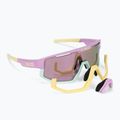 Sonnenbrille Bliz Fusion matte pastel purple yellow logo/brown pink multi