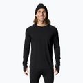 Herren Houdini Desoli Light Crew thermisches Aktiv-Langarmshirt true black