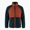 Herren Fjällräven Vardag Pile Fleece-Sweatshirt navy/Herbstblatt