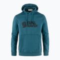 Herren-Trekking-Sweatshirt Fjällräven Logo Hoodie Tiefsee 4