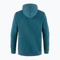 Herren-Trekking-Sweatshirt Fjällräven Logo Hoodie Tiefsee 5