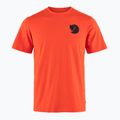 Herren Fjällräven Walk With Nature T-Shirt in Flammenorange 4