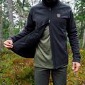 Herren-Trekkingjacke Fjällräven Expedition Fleece Hoodie schwarz 3