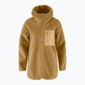 Hoodie Sweatshirt Damen Fjällräven Vardag Pile Fleece Long buckwheat brown 9