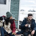 Hemd Herren Fjällräven Singi Heavy Flannel black/deep forest 3