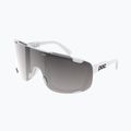 Sonnenbrille POC Devour Mid hydrogen white/clarity road/sunny silver