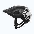 Fahrradhelm POC Cularis uranium black matt/hydrogen white w. logo 2
