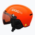 Kinder-Skihelm POC POCito Obex Visor S2 Jr fluorescent orange 2