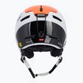 Skihelm mit Audiosystem POC Obex Connect Wasserstoff weiß/fluoreszierend orange avip 3