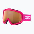 POC POCito Iris fluoreszierende rosa / teilweise sonnig hell orange Kinder Skibrille 3