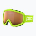 POC POCito Iris fluoreszierend gelb/grün/teilweise sonnig hellorange Kinderskibrille 3