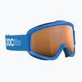 POC POCito Iris fluoreszierend blau/teilweise sonnig hellorange Kinderskibrille