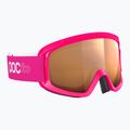 Skibrille Kinder POC POCito Opsin fluorescent pink/partly sunny light orange