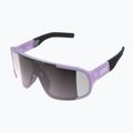 Fahrradbrille POC Aspire purple quartz translucent/clarity road silver