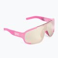 Fahrradbrille POC Aspire actinium pink translucent/clarity trail silver