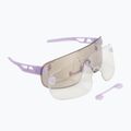 Fahrradbrille POC Elicit purple quartz translucent/clarity road silver