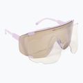 Fahrradbrille POC Devour purple quartz translucent/clarity road silver