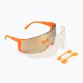 Fahrradbrille POC Propel fluorescent orange translucent/clarity road gold