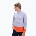 Herren-Radsport-Langarmhemd POC MTB Pure granite grey/zink orange