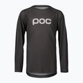 Kinder-Radsport-Langarmshirt POC Essential MTB sylvanite grey