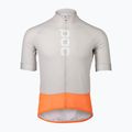 Fahrradtrikot für Männer POC Essential Road Logo granite grey/zink orange 6